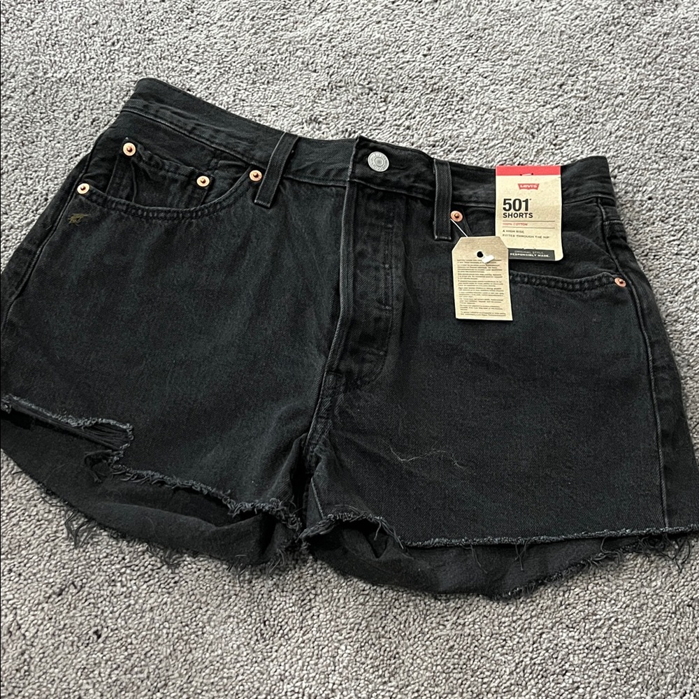 Levi's Women's Dark Denim Jean Shorts